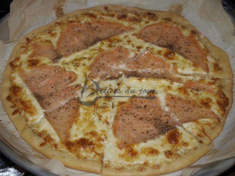 Pizza au saumon