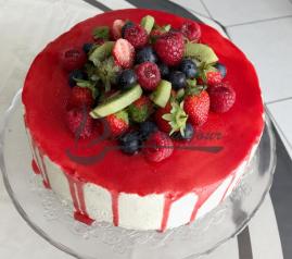 Layer cake fruits rouges
