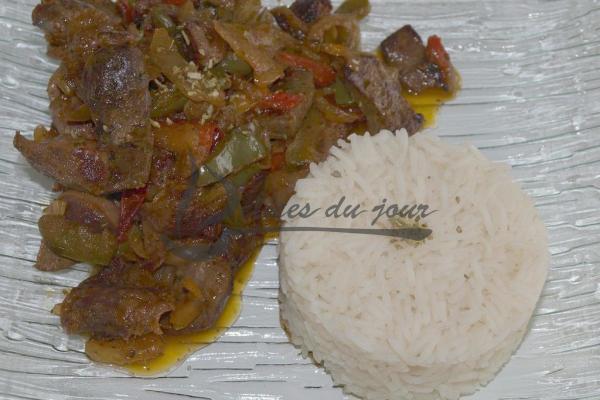 Foie de veau aux poivrons