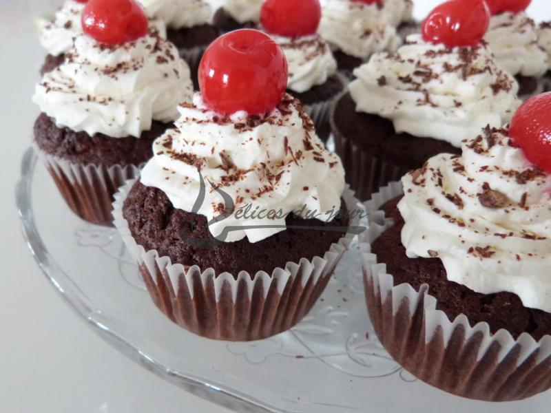 Cupcake façon foret noire