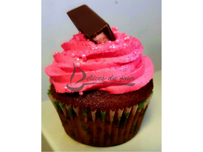 Cupcake fraise chocolat