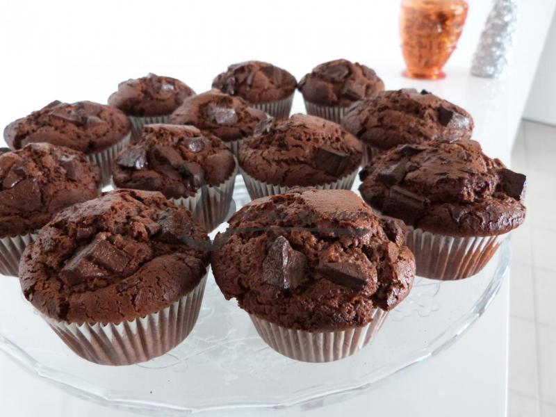Muffins tout chocolat