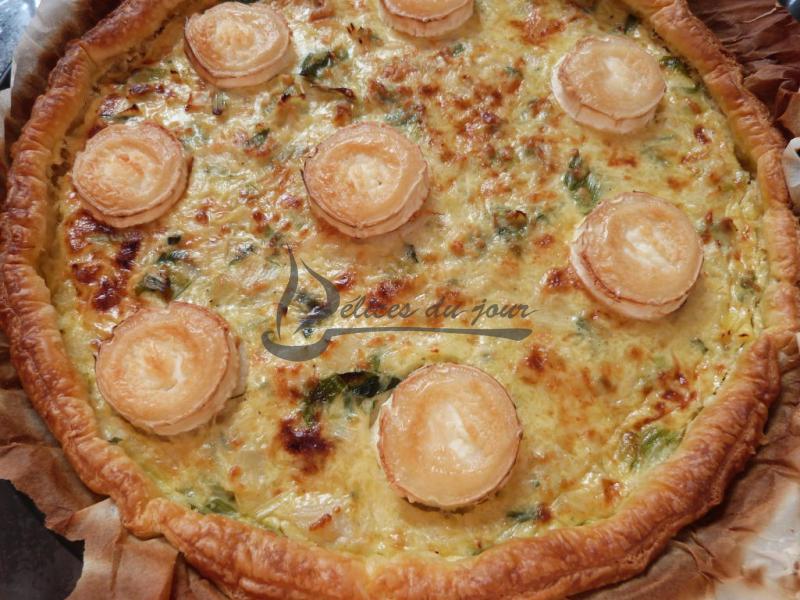 Quiche poireaux et chèvre