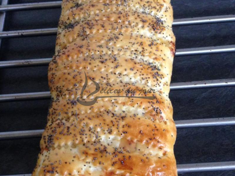 Tresse feuilletée à la viande hachée