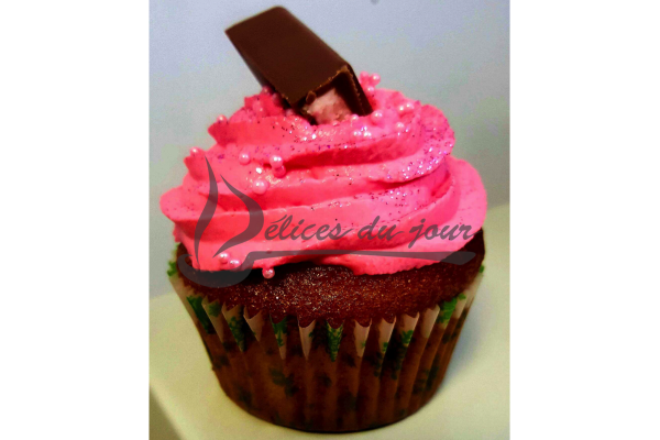 Cupcake fraise chocolat