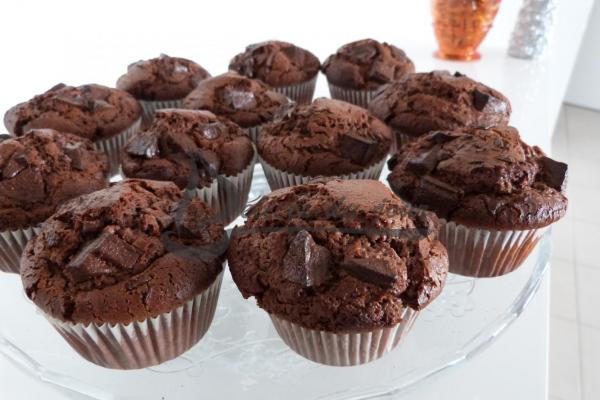 Muffins tout chocolat