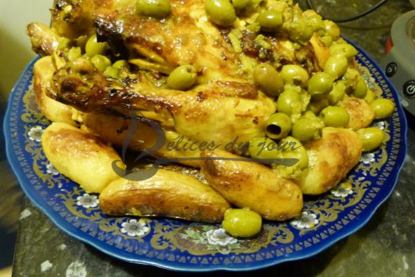 Tajine de poulet aux olives