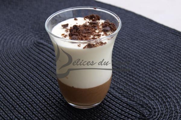 Verrine aux deux chocolats