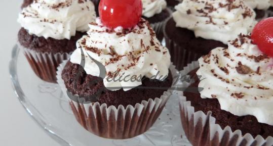 Cupcake façon foret noire