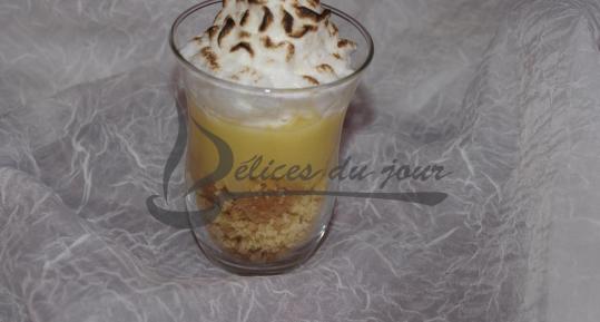 Verrine façon tarte au citron meringuée